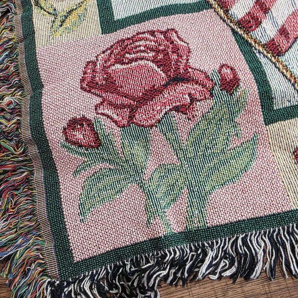Vintage New York State Tapestry Throw Blanket Danbury Mint U.S.A. Gift
